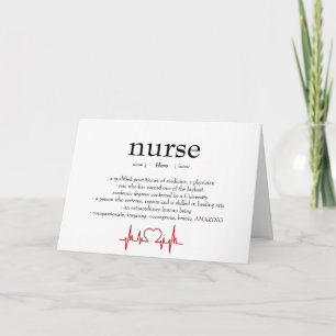 Appréciation des infirmières Carte de remerciement