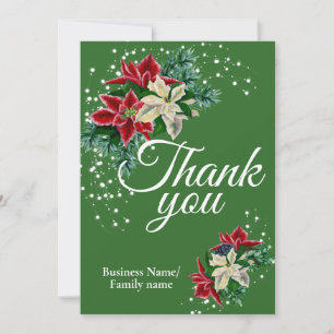 Appréciation du Merci d'affaires Floral Green