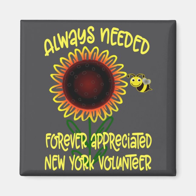Appreciation New York Always Needed Volunteer Reco Magnet (Vorne)