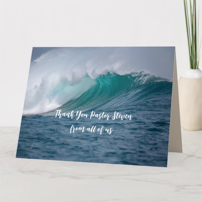 Appréciation Pasteur De La Carte De Congrégation (Devant)