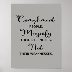 Apprécier Les Gens Agrandir Leurs Forces Poster