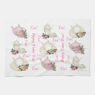 Appréciez votre serviette de thé de théière de thé