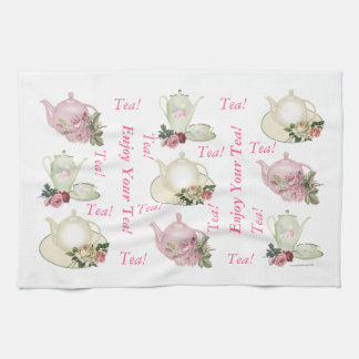Appréciez votre serviette de thé de théière de thé