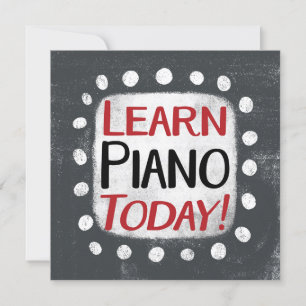 Apprendre Piano Carte de voeux d'aujourd'hui
