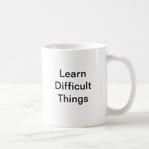 Apprenez la tasse difficile de choses