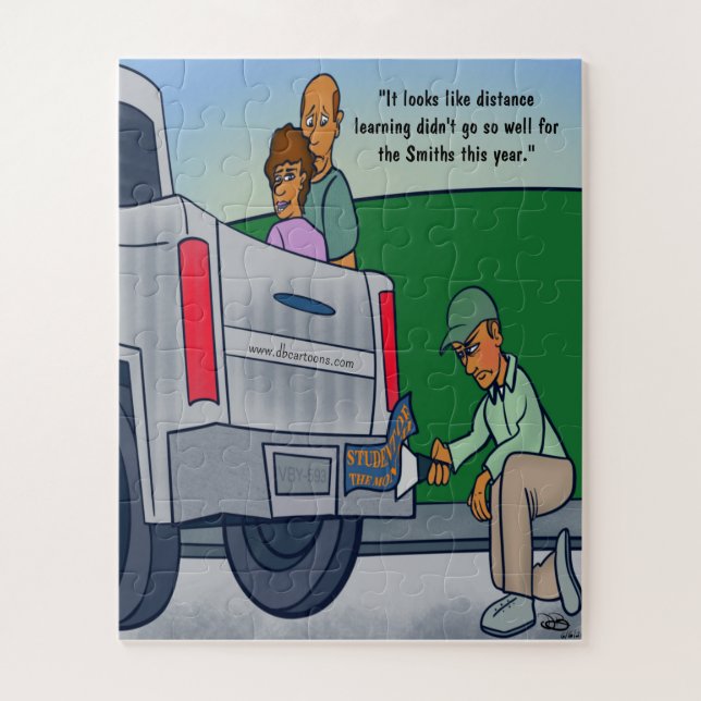 Apprentissage à distance Jigsaw Puzzle 56 pièces (Vertical)