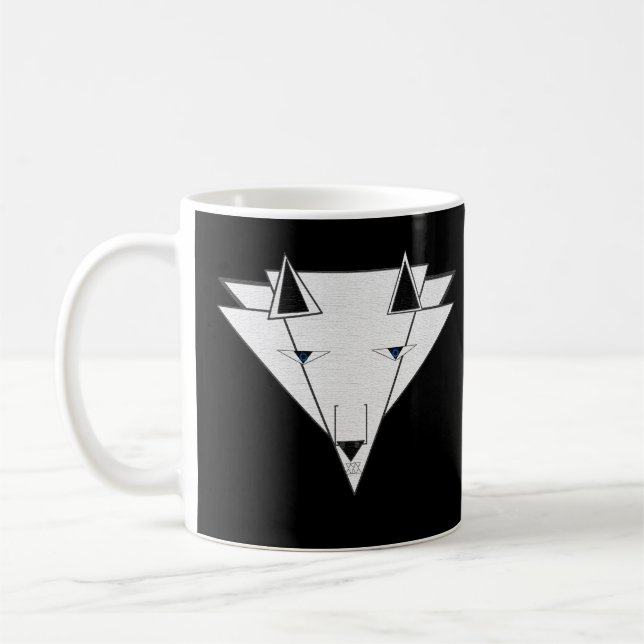 Approachable Wolf Mug by JHT  Kaffeetasse (Links)