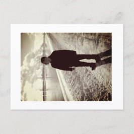 Approachable Wolf Post Card Print Postkarte