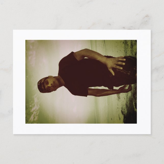 Approachable Wolf Post Card Print Postkarte (Vorderseite)