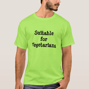 Approprié au T-shirt vert de végétariens