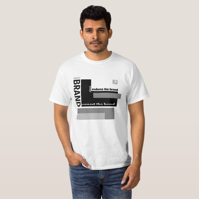 approuvez le T-shirt de repas de valeur de marque (Devant entier)