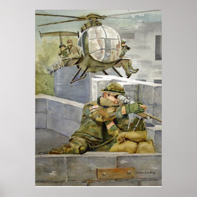 Appuyer nos troupes Poster militaire Forces spécia (Devant)