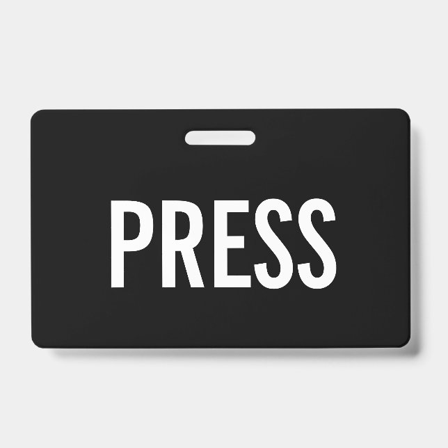 Appuyez sur le badge d'ID horizontal de la passe d (Front)