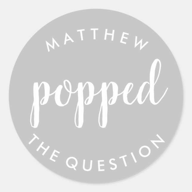 Appuyez sur le bouton Question Sticker Silver (Devant)