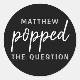Appuyez sur le sticker du Mariage des questions