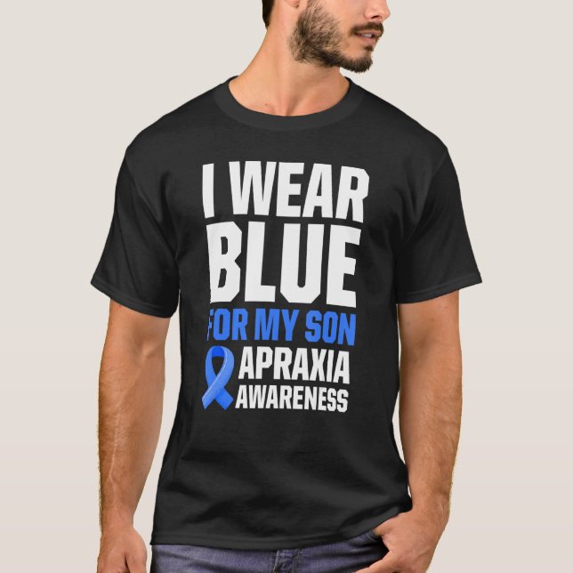 Apraxia Awareness Survivor Wear Warrior 1 T-Shirt (Vorderseite)