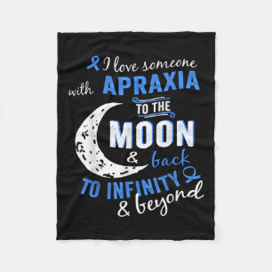 Apraxie Shirt zur Bewusstseinsbildung - Apraxie T Fleecedecke