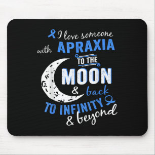 Apraxie Shirt zur Bewusstseinsbildung - Apraxie T Mousepad