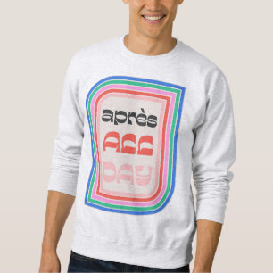 Après 70er Retro Striped Type Sweatshirt