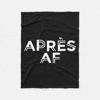 Apres af lustige Skifahren Ski Snowboarden WinterA Fleecedecke