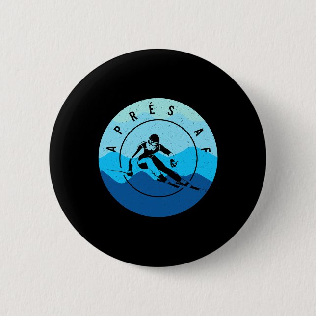 Après Af Ski Ski Skigebiet Lago Maggiore Button (Vorderseite)
