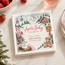 Après Bébé Après Ski Winter Girl Baby Shower