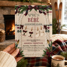 Après Bébé Country Preppy Ski Lodge Babyparty