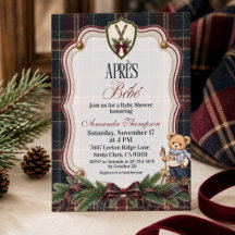 Après Bébé Preppy Ski Lodge Weihnachts-Baby-Party