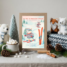 Après Bébé SKi Baby Boho Hot Chocolate Bar Sign  Einladung