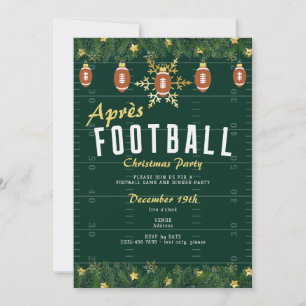 Après Football Weihnachtsabend Party Sport Einladung