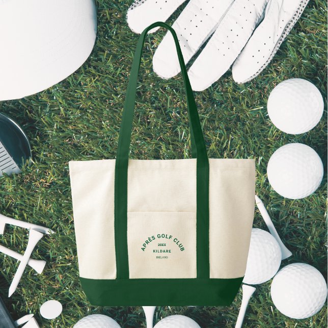 Après Golf Club Forest Green Golf Social Creme Tragetasche (Von Creator hochgeladen)