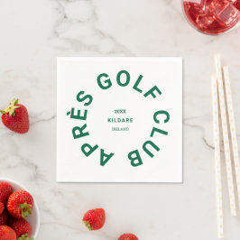 Après Golf Club Forest Green Golfers Soziales Wapp Serviette