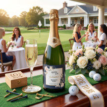 Apres Golf Elegant Königlich Blau Blumen Junggesel