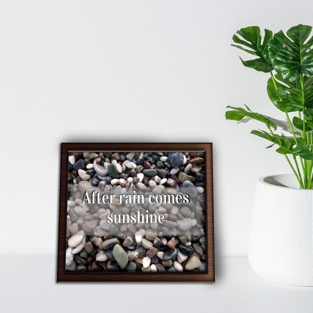 Après la pluie vient soleil poster de motivation (Créateur téléchargé)