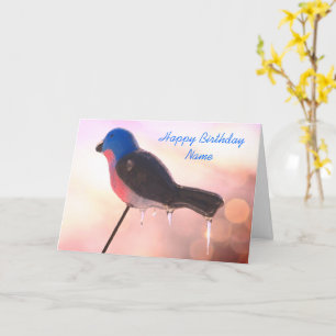Après la tempête hiver carte d'anniversaire person