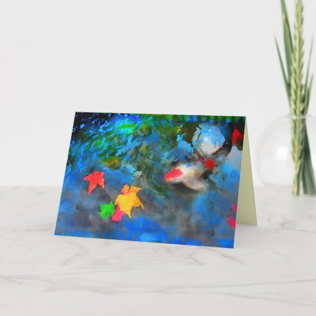 Après la tempête, la carte de voeux de Koi (Devant)