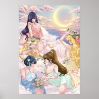 Après-midi : Sailor Moon Inspiré - Poster Matte