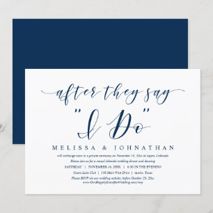 Après qu'ils disent 'Oui', Invitation de dîner d'é