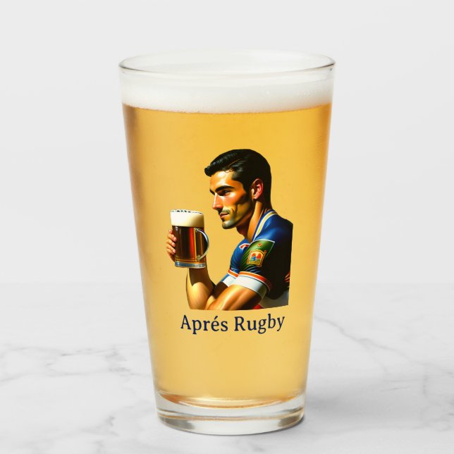 Aprés Rugby Verre à Boire (Devant (rempli))