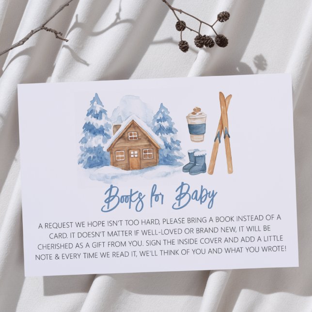 Apres Ski Baby Duschbücher für Baby Begleitkarte (Von Creator hochgeladen)