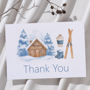 Apres Ski Baby Dusche Winter Nesting Party Dankeskarte