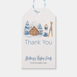 Apres Ski Baby Dusche Winter Nesting Party Geschenkanhänger