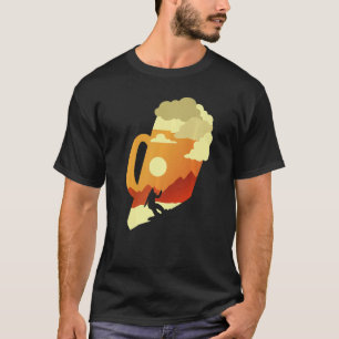 Apres Ski Beer Snowboarden Ski T-Shirt