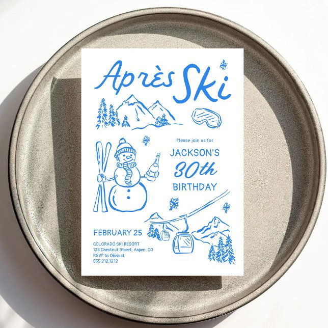 Après Ski Birthday Ski Party Invitation Einladung (Von Creator hochgeladen)