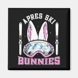 Apres-ski Bunnies Snow Bunny Skiers - Frauen Skige Magnet