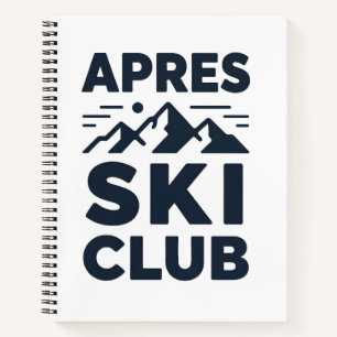 Apres Ski Club Berglogo - Benutzerdefinierte Winte Notizbuch