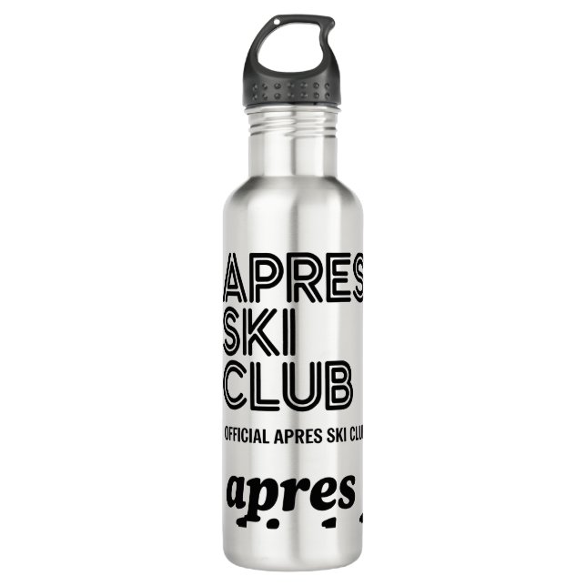Apres Ski Club Coffee Mug – Winter Ski Lover Gift Edelstahlflasche (Vorderseite)