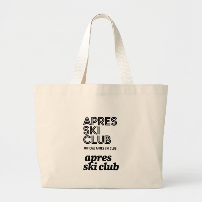 Apres Ski Club Coffee Mug – Winter Ski Lover Gift Jumbo Stoffbeutel (Vorne)