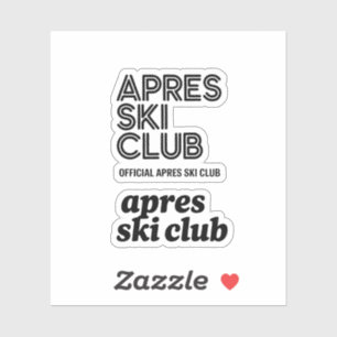 Apres Ski Club Kaffeetasse – Geschenk für Winter-S Aufkleber