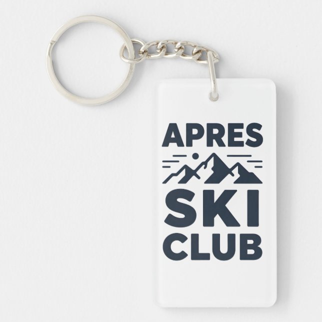 Apres Ski Club Mountain Logo - Custom Mens Winter  (Devant)